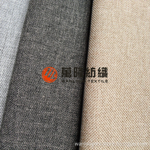 100% Polyester Linen Look Fabric for Dubai Curtain